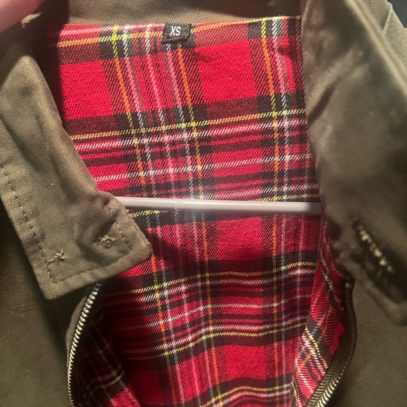 Olive green Harrington jacket size extra small. Only worn once. - Picture 8 of 8